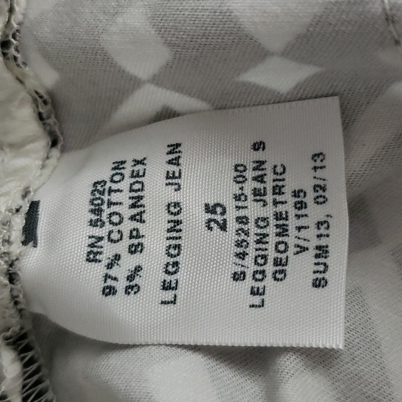 NEW Gap 1969 Geometric Print Legging Jeans Skimmer 25 Retro Summer Vacation RARE - Picture 7 of 16